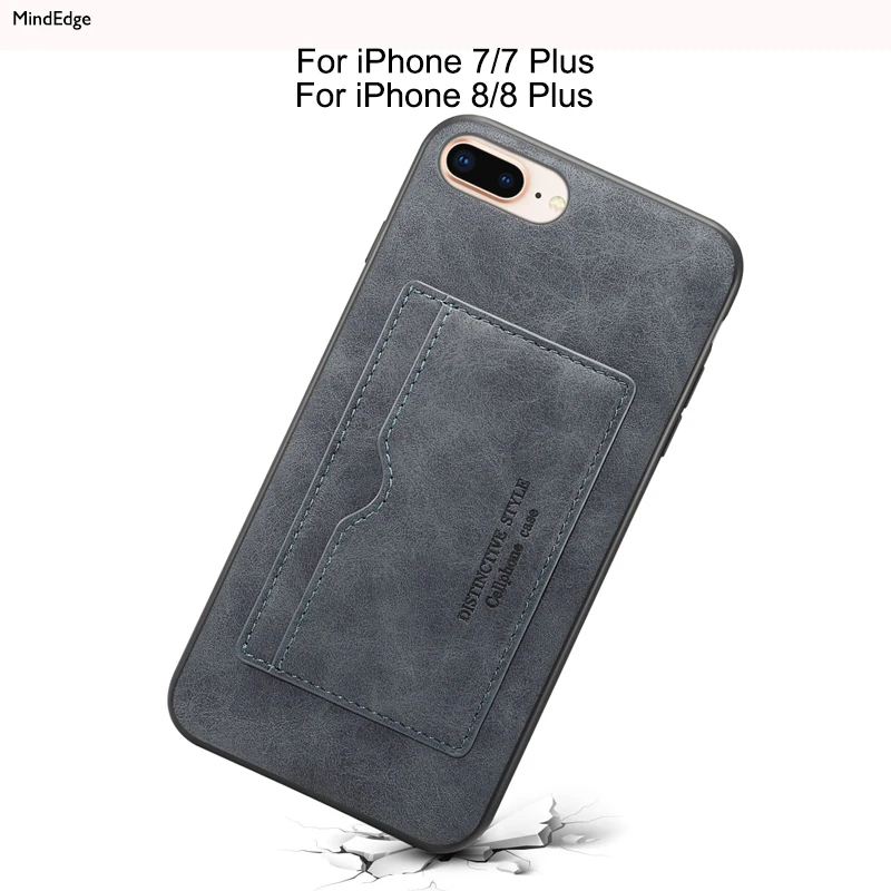 Card Holder Stand Leather Back Cover Case for iPhone 7 7 Plus Wallet Case Protective Shockproof for iPhone 8 8 Plus Shell Capa
Card Holder Stand Leather Back Cover Case for iPhone 7 7 Plus Wallet Case Protective Shockproof for iPhone 8 8 Plus Shell Capa