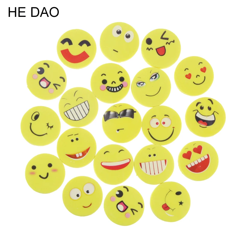 20 Pcs/lot Smile Face Erasers Rubber For Pencil Kid Funny Cute Stationery Novelty Eraser Office Accessories School Supplies
20 Pcs/lot Smile Face Erasers Rubber For Pencil Kid Funny Cute Stationery Novelty Eraser Office Accessories School Supplies