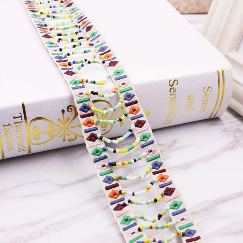 Beads Tassel Lace Trim Bohemian Style Ribbon Pompom Trim Sewing On Clothes Bag Crafts Accessories Fringe Braid Ribbon 10Yards
Beads Tassel Lace Trim Bohemian Style Ribbon Pompom Trim Sewing On Clothes Bag Crafts Accessories Fringe Braid Ribbon 10Yards