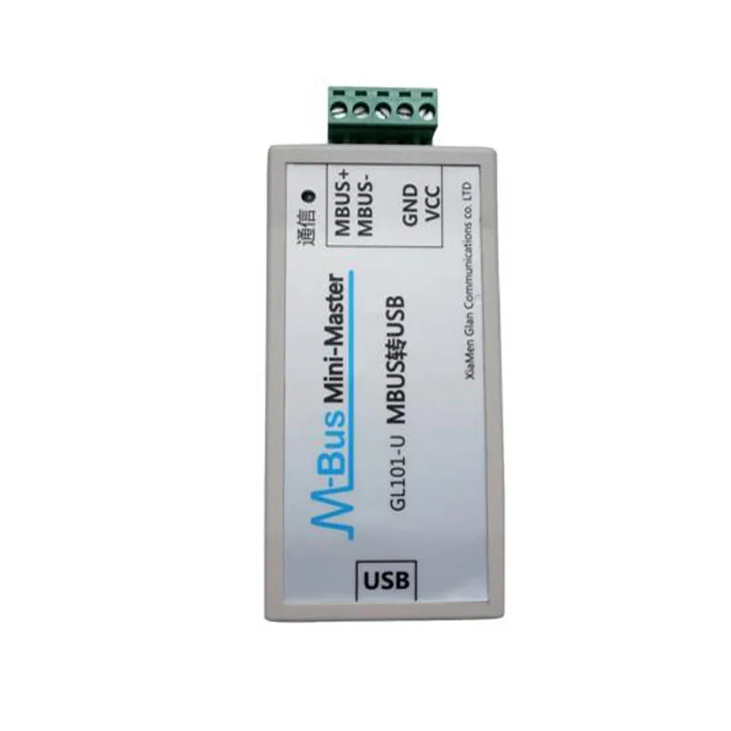 MBUS/M-BUS to USB converter USB-MBUS meter reading communication USB power-supply can receive 200 watches.
MBUS/M-BUS to USB converter USB-MBUS meter reading communication USB power-supply can receive 200 watches.