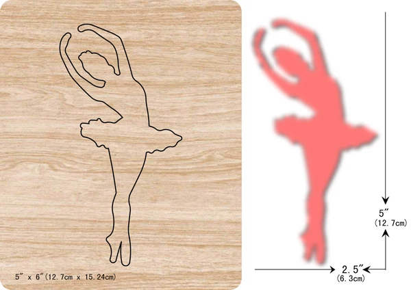 DIY New Ballet, girl wooden dies cutting dies for scrapbooking Thickness/15.8mm/Multiple sizes /V-662
DIY New Ballet, girl wooden dies cutting dies for scrapbooking Thickness/15.8mm/Multiple sizes /V-662