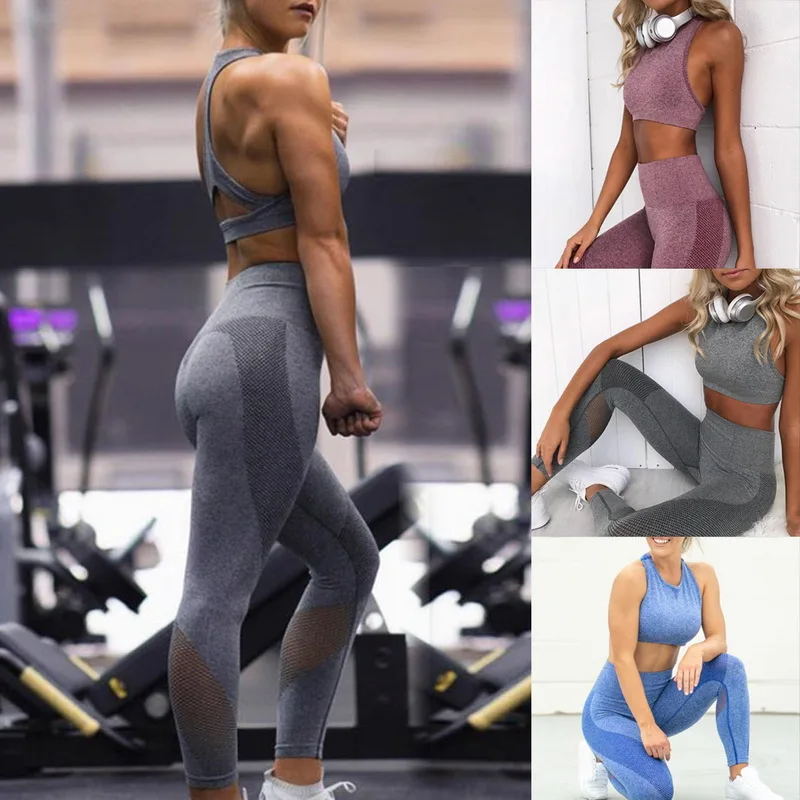 HEFLASHOR Women Seamless Set Fitness Clothing Sportswear Female Gym Leggings Push Up Padded Sport Bra Solid Tracksuit Clothes
HEFLASHOR Women Seamless Set Fitness Clothing Sportswear Female Gym Leggings Push Up Padded Sport Bra Solid Tracksuit Clothes