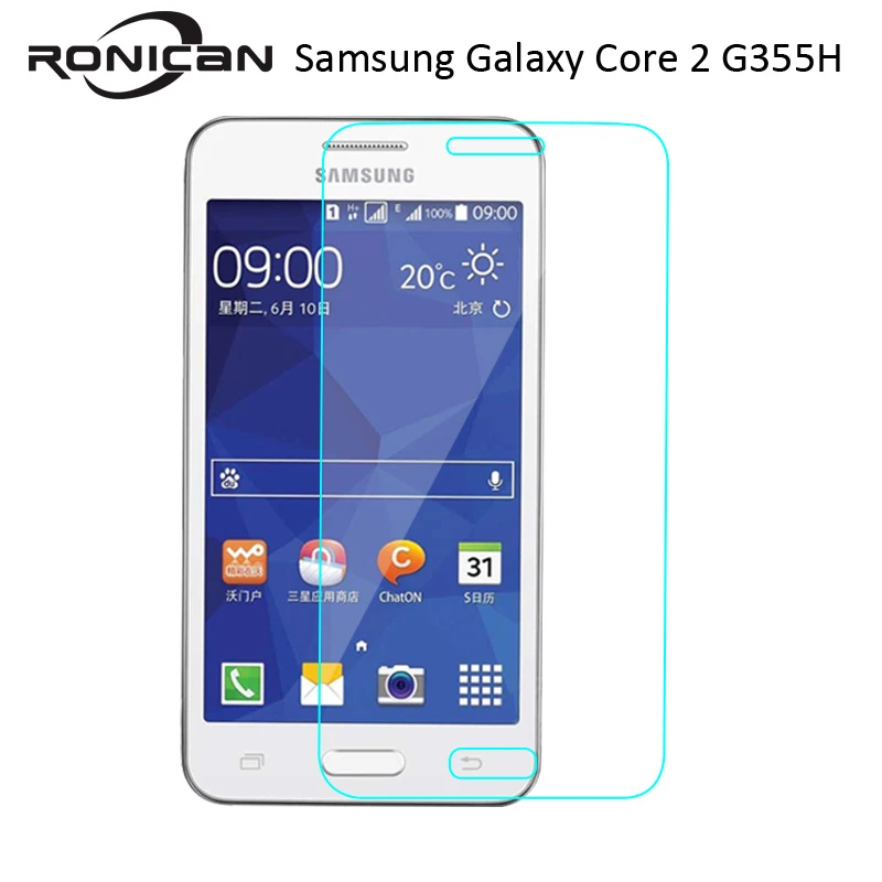 RONICAN For Samsung Galaxy Core 2 Anti Scratch Tempered Glass Protective Film Screen Protector On Core2 G355h sm-g355h Sm-G355HN
RONICAN For Samsung Galaxy Core 2 Anti Scratch Tempered Glass Protective Film Screen Protector On Core2 G355h sm-g355h Sm-G355HN
