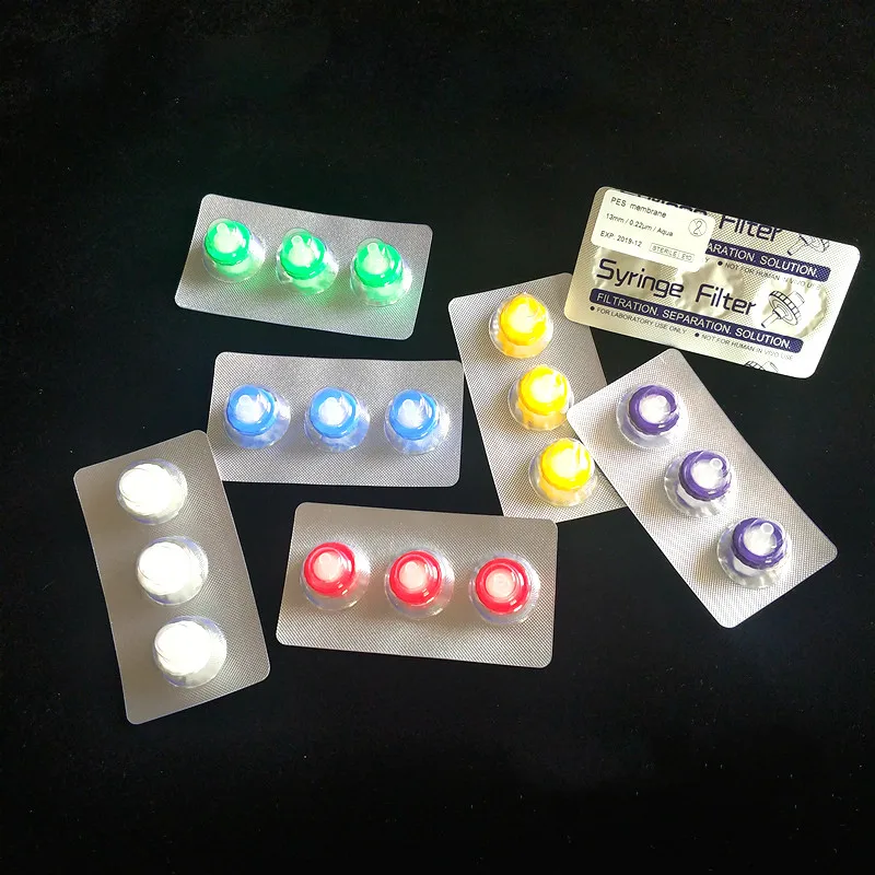 Sterile Syringe Filter GC Injector PES/Nylon/PTFE Membrane Sterile Needle Filtration Dia 13mm/25mm Aperture 0.22um/0.45um 3pcs
Sterile Syringe Filter GC Injector PES/Nylon/PTFE Membrane Sterile Needle Filtration Dia 13mm/25mm Aperture 0.22um/0.45um 3pcs