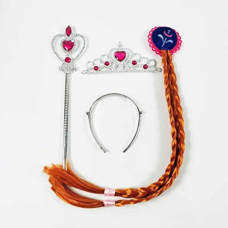 3Pcs/set for Princess Elsa Anna Hair Accessories Crown Wig + Magic Wand Cosplay for Kids Dress Up Party Girl Set
3Pcs/set for Princess Elsa Anna Hair Accessories Crown Wig + Magic Wand Cosplay for Kids Dress Up Party Girl Set
