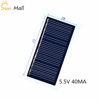 Mini Poly Solar Panel 5V /5.5V 40MA for DIY Toy/Solar Lawn Light Sensor Lights/ Solar Flashlight 5.5V
Mini Poly Solar Panel 5V /5.5V 40MA for DIY Toy/Solar Lawn Light Sensor Lights/ Solar Flashlight 5.5V