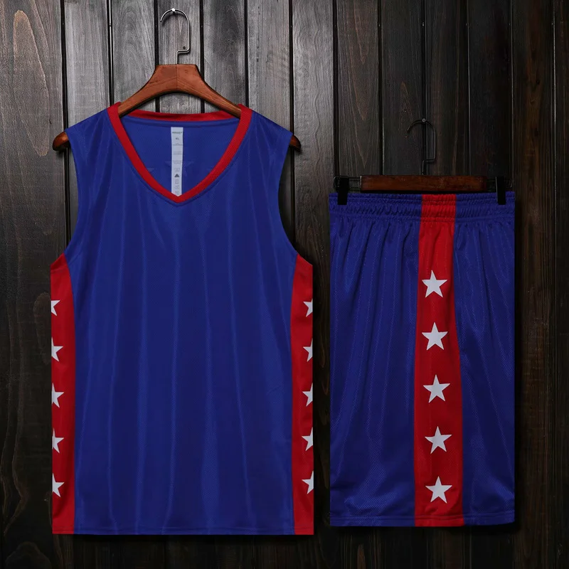 Blank basketball jersey & basketball shorts training suit men Sleeveless jersey Running sportswear basketball uniform Customized
Blank basketball jersey & basketball shorts training suit men Sleeveless jersey Running sportswear basketball uniform Customized