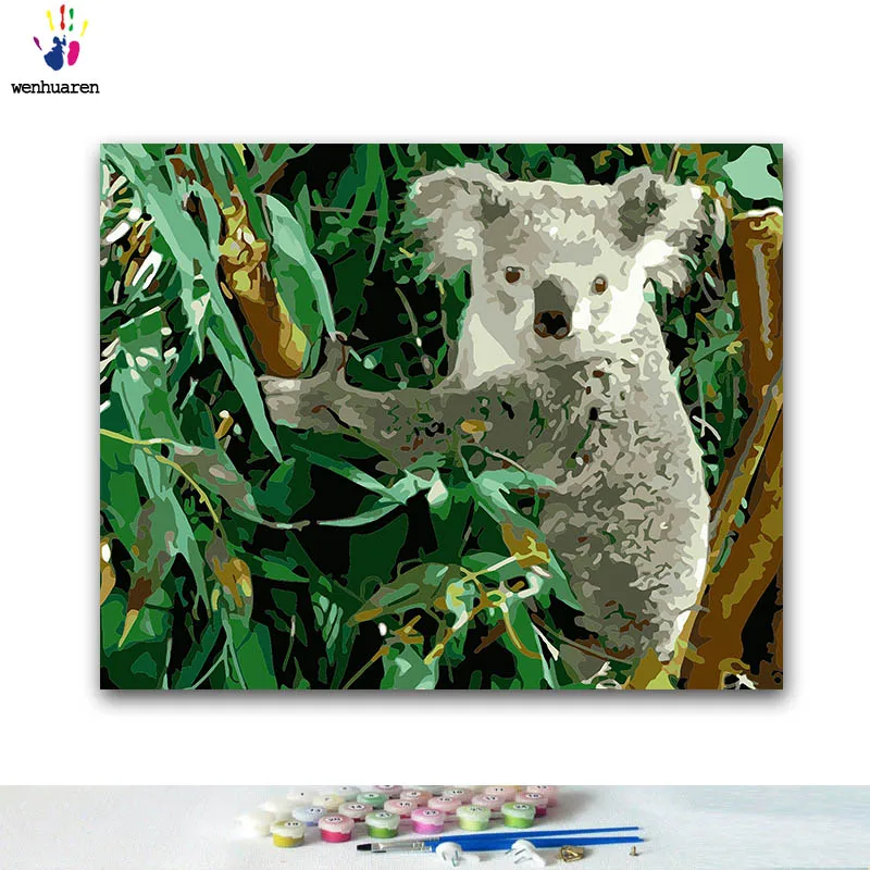 DIY Coloring paint by numbers Koala climbing a tree paintings by numbers with kits 40x50 framed
DIY Coloring paint by numbers Koala climbing a tree paintings by numbers with kits 40x50 framed