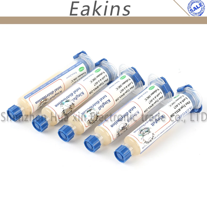 5/PCS KINGBO RMA-218 No-Clean BGA Reballing Solder Ball Repair Solder Soldering Flux Paste 10CC
5/PCS KINGBO RMA-218 No-Clean BGA Reballing Solder Ball Repair Solder Soldering Flux Paste 10CC