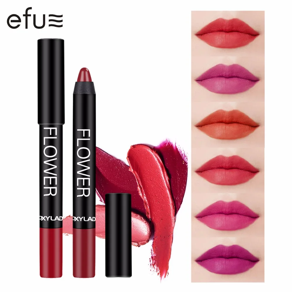 Flower Core No-smear Waterpoof Lipstick 6 Colors Lip Stick Long-Lasting Lips Pen 4g High Quality Makeup Brand EFU #7063-7068
Flower Core No-smear Waterpoof Lipstick 6 Colors Lip Stick Long-Lasting Lips Pen 4g High Quality Makeup Brand EFU #7063-7068