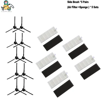 CLEAN DOLL 5 pairs side brush 5 Sets HEPA filter sponge for ILIFE A4 A4S A6 T4 X430 X431 X432 Robotic cleaner parts brushes
CLEAN DOLL 5 pairs side brush 5 Sets HEPA filter sponge for ILIFE A4 A4S A6 T4 X430 X431 X432 Robotic cleaner parts brushes