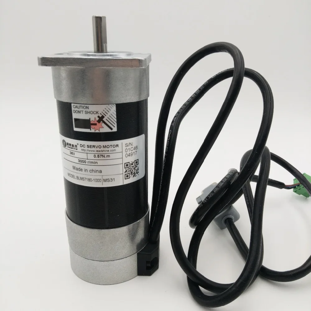 BLM57180-1000 Leashine 180W Brushless DC Servo Motor Brushless Motor Square Flange 36VDC 6.7A 0.57NM 3000RPM New
BLM57180-1000 Leashine 180W Brushless DC Servo Motor Brushless Motor Square Flange 36VDC 6.7A 0.57NM 3000RPM New