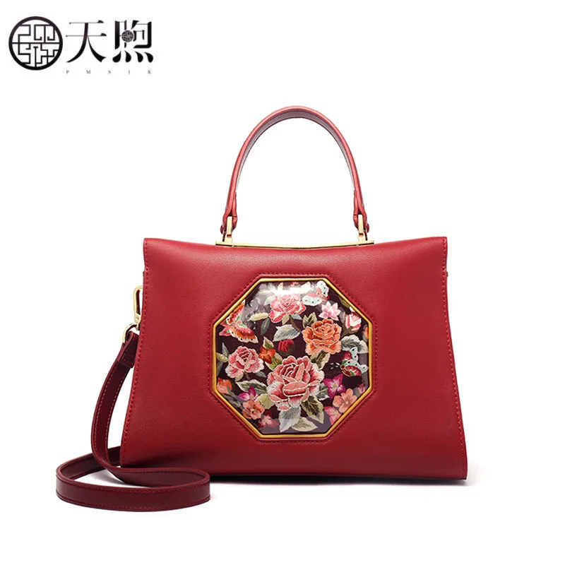 Pmsix New Women bag luxury handbags designer Genuine Leather handbags fashion Luxury embroidery big capacity women shoulder bag
Pmsix New Women bag luxury handbags designer Genuine Leather handbags fashion Luxury embroidery big capacity women shoulder bag