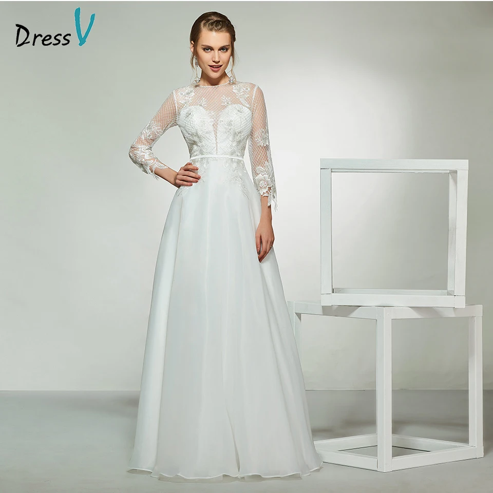 Dressv elegant ivory scoop neck long sleeves appliques a line wedding dress floor length simple bridal gowns wedding dresses
Dressv elegant ivory scoop neck long sleeves appliques a line wedding dress floor length simple bridal gowns wedding dresses