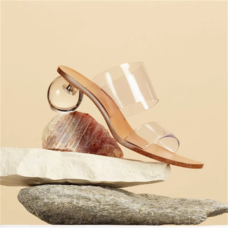 19SS Transparent Crystal Round Heel Summer Slippers PVC Outside Slip On Party Banquet Slides Soft Fashion Beach Woman Shoes
19SS Transparent Crystal Round Heel Summer Slippers PVC Outside Slip On Party Banquet Slides Soft Fashion Beach Woman Shoes