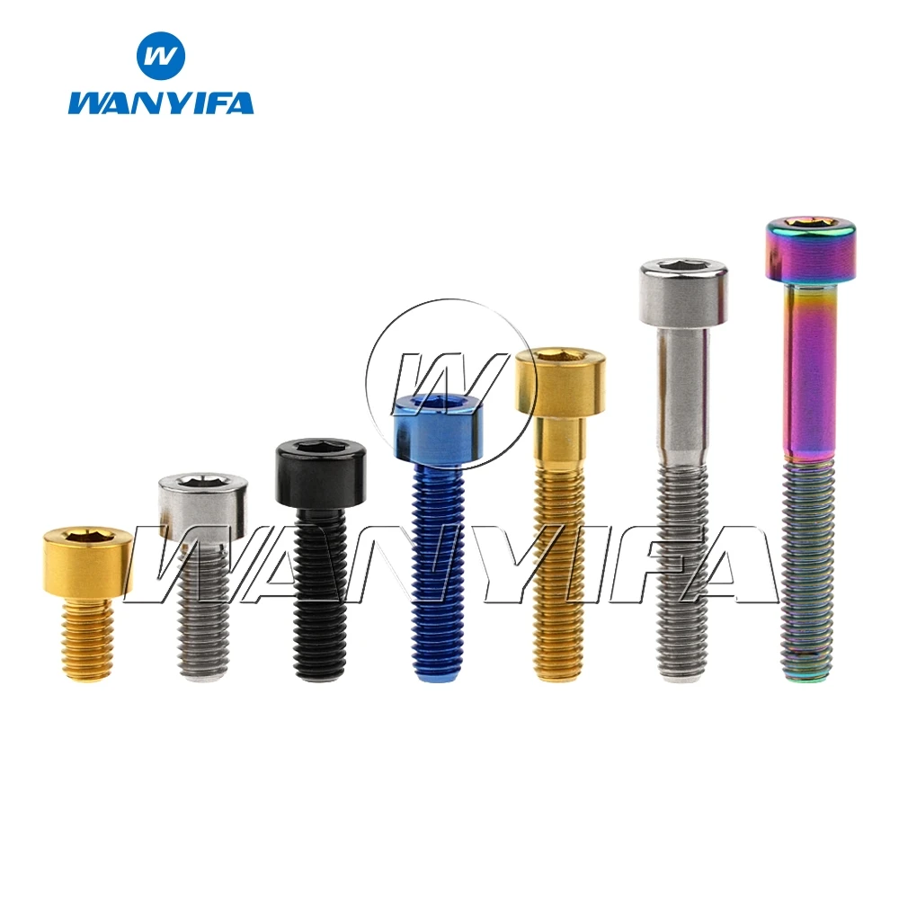 Wanyifa M5 x 10 12 16 18 20 25 30 35mm Stigma Titanium Bolts Screws for Bicycle Brake
Wanyifa M5 x 10 12 16 18 20 25 30 35mm Stigma Titanium Bolts Screws for Bicycle Brake