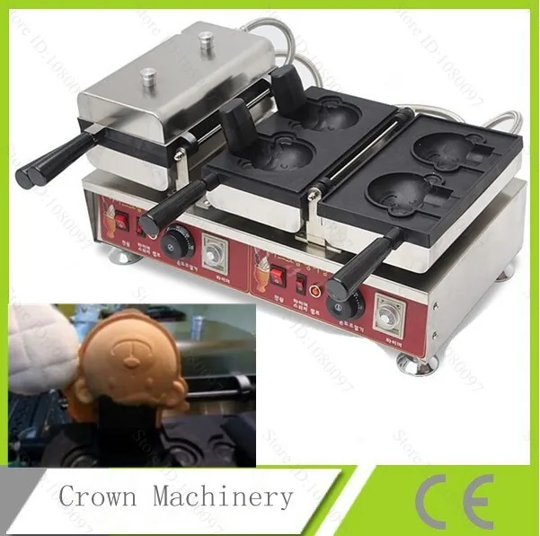 Commercial little bear waffle making machine; ice cream bear shape waffle cone maker
Commercial little bear waffle making machine; ice cream bear shape waffle cone maker