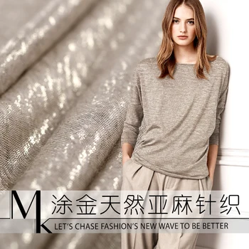 Gold-plated natural linen knit fabric flower girl's new clothes casual pants natural linen fabric wholesale linen cloth
Gold-plated natural linen knit fabric flower girl's new clothes casual pants natural linen fabric wholesale linen cloth