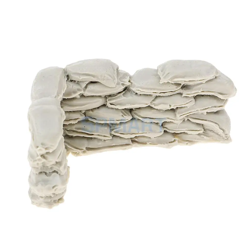 1/35 Scale Resin Millitary Soldier Scenario Accessories Sandbag Walls Combination Resin Kit Sand Model Landscape Scene Toys
