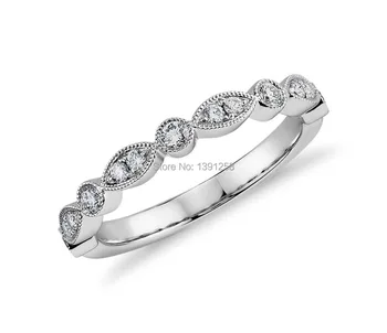 JH Solid Fine Jewelry Custom-made 3mm Milgrain Marquise and Dot Diamond Ring14K 14CT White Gold Womens Ring
JH Solid Fine Jewelry Custom-made 3mm Milgrain Marquise and Dot Diamond Ring14K 14CT White Gold Womens Ring
