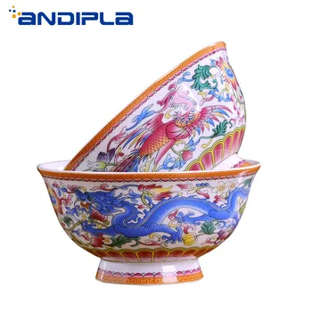 4.5/5/6inch Jingdezhen Ceramic Bowl Chinese Dragon Phoenix Pattern Ramen Bowl Bone china Tableware Kitchen Accessories Rice Bowl
4.5/5/6inch Jingdezhen Ceramic Bowl Chinese Dragon Phoenix Pattern Ramen Bowl Bone china Tableware Kitchen Accessories Rice Bowl