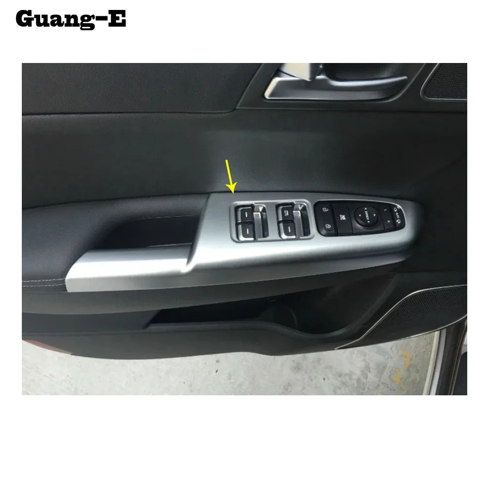 car ABS chrome inner door Window glass switch panel cover trim lift frame armrest handrail For Kia Sportage KX5 2016 2017 2018
car ABS chrome inner door Window glass switch panel cover trim lift frame armrest handrail For Kia Sportage KX5 2016 2017 2018