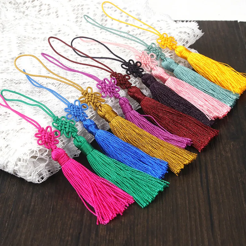 10Pcs Chinese Knot Silk Tassel Fringe Pendant DIY Craft Material Party Tassel Trim Curtains Decor Accessories Tassels Ribbon
10Pcs Chinese Knot Silk Tassel Fringe Pendant DIY Craft Material Party Tassel Trim Curtains Decor Accessories Tassels Ribbon
