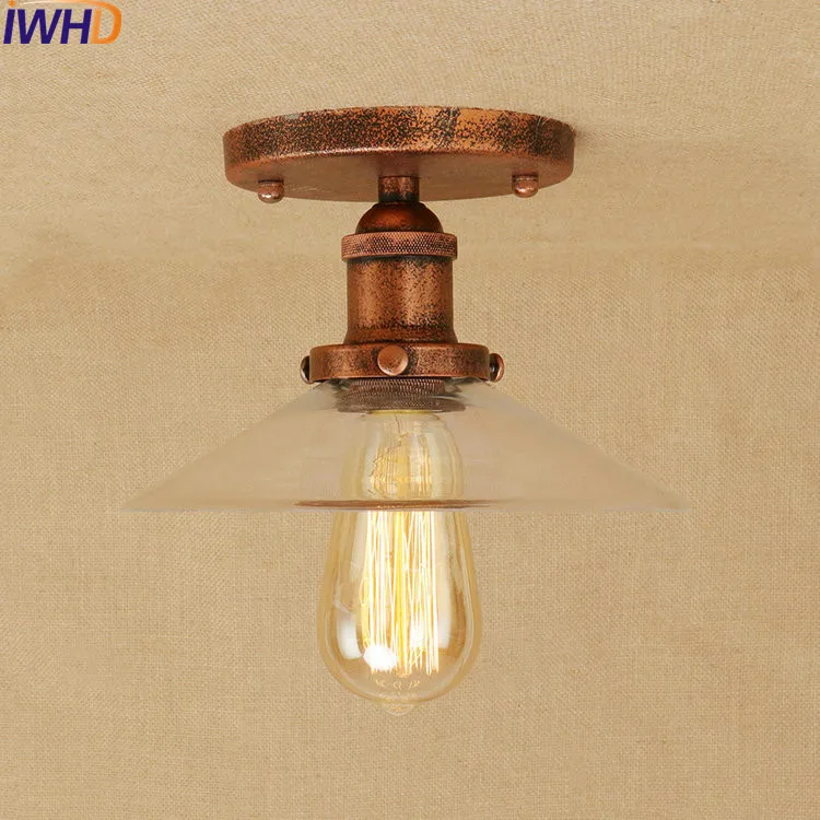 Rust Clear Glass Loft Style Edison Ceiling Lights RH Industrial Vintage Ceiling Lamp Fixtures Home Lighting Lamparas De Techo
Rust Clear Glass Loft Style Edison Ceiling Lights RH Industrial Vintage Ceiling Lamp Fixtures Home Lighting Lamparas De Techo