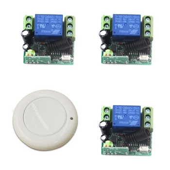 DC 12V Wireless Remote Control Switch Radio Light Switch 3 Mini Receiver + Transmitter Learning Code
DC 12V Wireless Remote Control Switch Radio Light Switch 3 Mini Receiver + Transmitter Learning Code