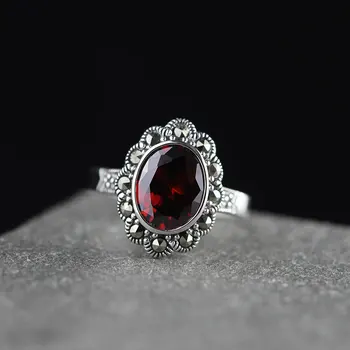 Guaranteed Ring 925 Sterling Designer Jewelry Luxury Wedding Rings For Women Red Garnet Natural Stone Beautiful Fine Jewelry
Guaranteed Ring 925 Sterling Designer Jewelry Luxury Wedding Rings For Women Red Garnet Natural Stone Beautiful Fine Jewelry