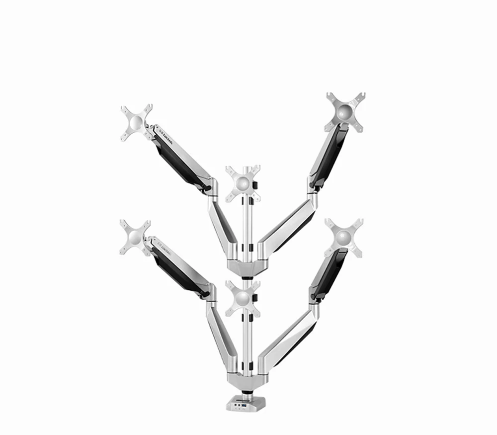High-End Six LCD Monitor Screens Holder Rotating Screen Desktop Mount Monitor Arms Fit for 10"~24" Max Support 7KG Per Arm
High-End Six LCD Monitor Screens Holder Rotating Screen Desktop Mount Monitor Arms Fit for 10"~24" Max Support 7KG Per Arm