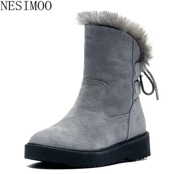 NESIMOO 2019 Fashion Women Snow Boots Winter Flock Fashion Slip On Wedge High Heel Round Toe All Match Ladies Shoes Size 35-39
NESIMOO 2019 Fashion Women Snow Boots Winter Flock Fashion Slip On Wedge High Heel Round Toe All Match Ladies Shoes Size 35-39