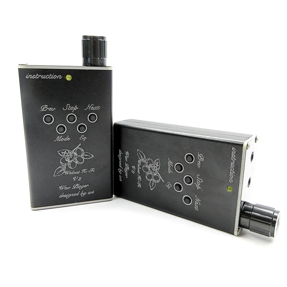 Upgrade Version DIY Walnut V2S MP3 Professional Lossless Music MP3 HiFi Music Player Support 32GB TF Card Expansion Add FLAC/APE