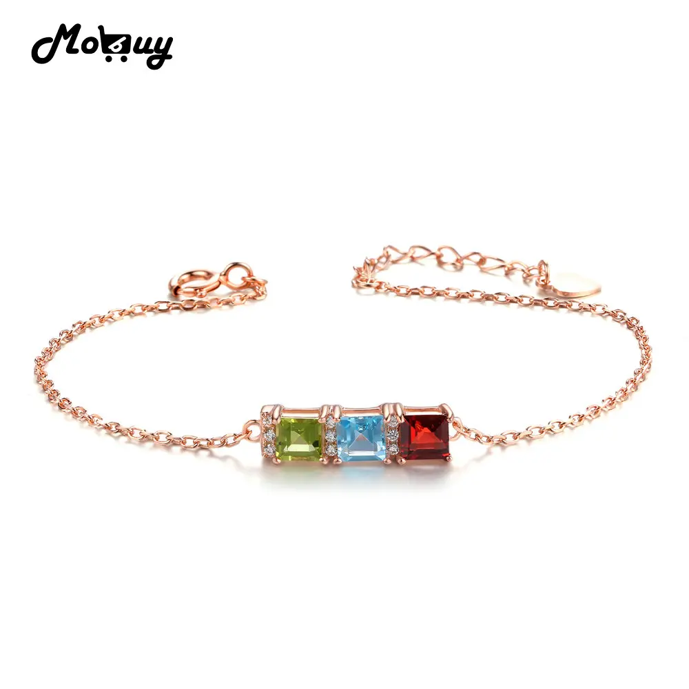 MoBuy MBHI020 3pcs Square Gemstone Garnet Topaz Peridot Bracelet & Bangle 925 Sterling Silver Rose Gold Plated Jewelry For Women
MoBuy MBHI020 3pcs Square Gemstone Garnet Topaz Peridot Bracelet & Bangle 925 Sterling Silver Rose Gold Plated Jewelry For Women