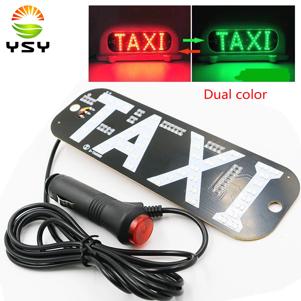 YSY 1x NEW Taxi Top Light LED Roof panel light 12V Car Super Bright LED Light with Cigarette lighter Red/Green Dual color
YSY 1x NEW Taxi Top Light LED Roof panel light 12V Car Super Bright LED Light with Cigarette lighter Red/Green Dual color