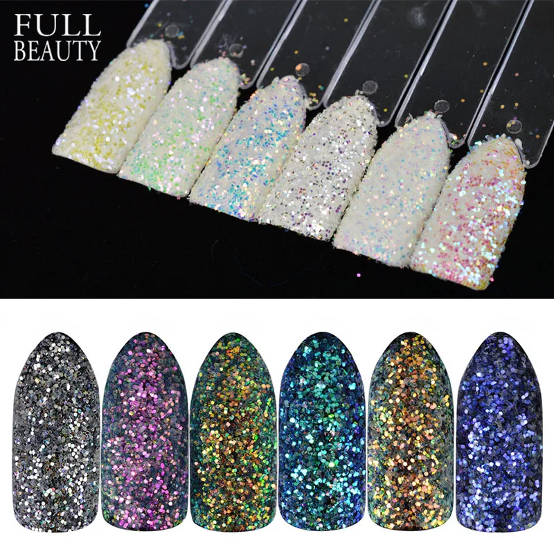 Full Beauty 6pcs/set Holographic Nail Glitter Colorful Sequins Flake Nail Art Decorations Dust Magic AB Powder CHFC01-06
Full Beauty 6pcs/set Holographic Nail Glitter Colorful Sequins Flake Nail Art Decorations Dust Magic AB Powder CHFC01-06