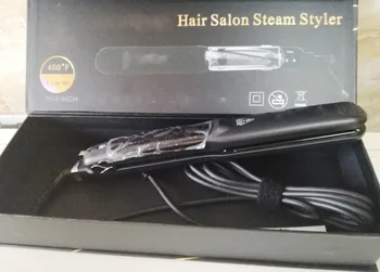 Professional Argan Oil Vapor Salon Steam Hair Straightener Flat Iron 450F Ceramic Hair Electric Straightening Irons Black
Professional Argan Oil Vapor Salon Steam Hair Straightener Flat Iron 450F Ceramic Hair Electric Straightening Irons Black