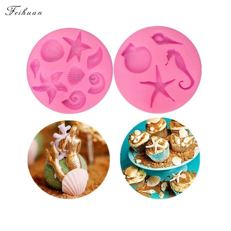 Shells Starfish Conch Chocolate Party Cake Decorating Tools DIY Sea Star Silicone Molds Sugar Fondant Kitchen Baking Accessories
Shells Starfish Conch Chocolate Party Cake Decorating Tools DIY Sea Star Silicone Molds Sugar Fondant Kitchen Baking Accessories