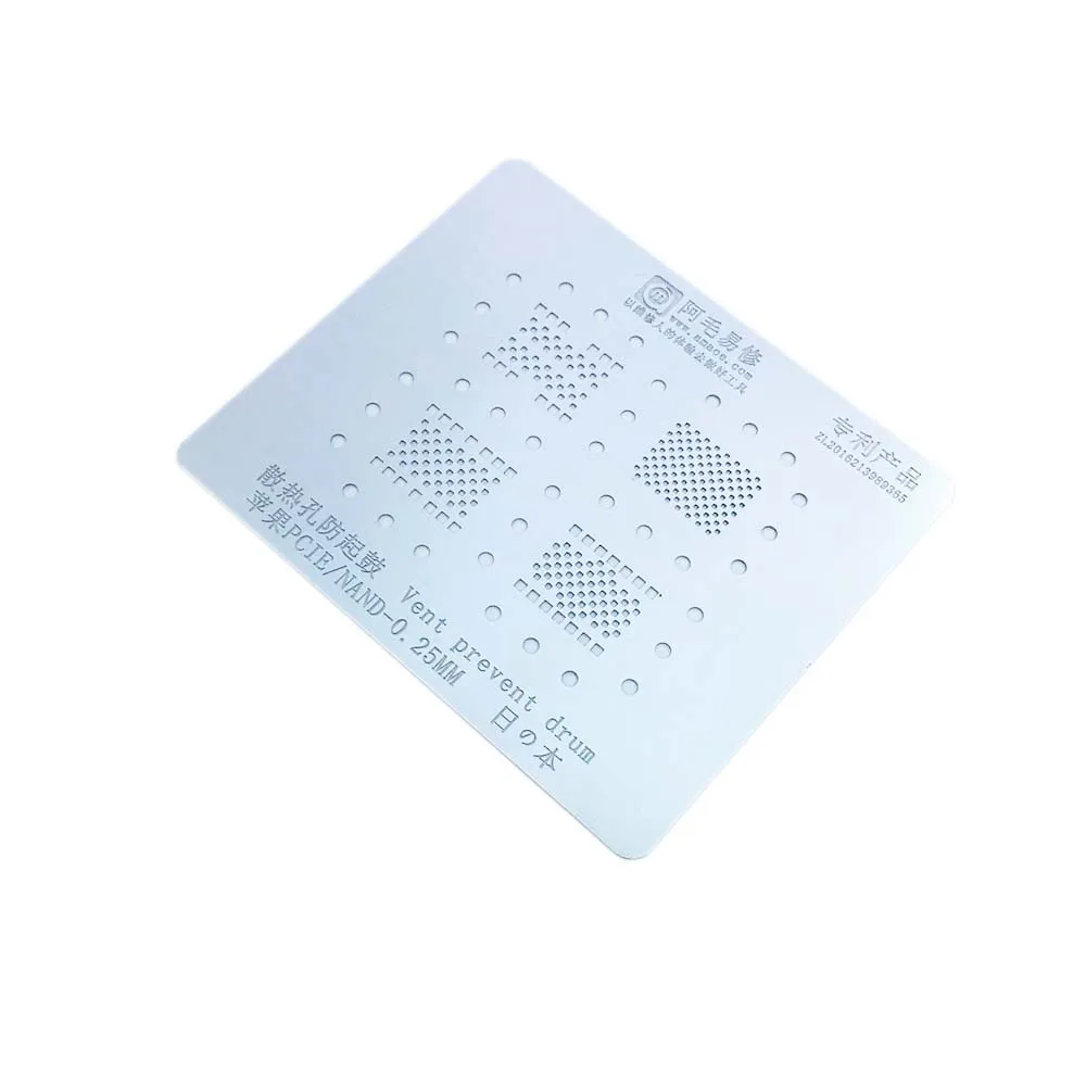 Amaoe PCIE Nand Hard Disk Reballing Stencil for iPhone Series Thicken Hard Disk Stencil 0.25mm
Amaoe PCIE Nand Hard Disk Reballing Stencil for iPhone Series Thicken Hard Disk Stencil 0.25mm