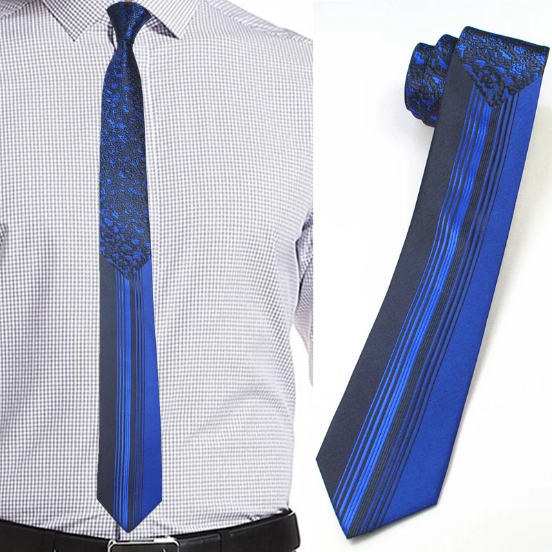 RBOCOTT Novelty Design Skinny Tie Mens Slim Ties 6cm Blue Tie Striped & Geometric Patchwork Patterned Neck tie For Men Wedding
RBOCOTT Novelty Design Skinny Tie Mens Slim Ties 6cm Blue Tie Striped & Geometric Patchwork Patterned Neck tie For Men Wedding