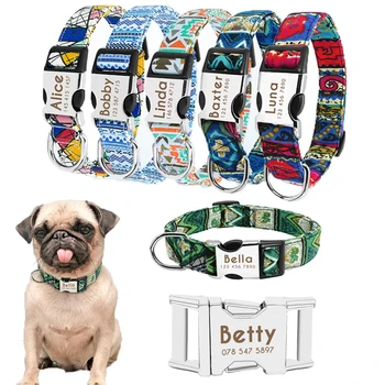 Pet Collars for Small Medium Large Dogs Anti-lost Name ID Tag Personalized Nylon Neck Strap Adjustable Cat Collars
Pet Collars for Small Medium Large Dogs Anti-lost Name ID Tag Personalized Nylon Neck Strap Adjustable Cat Collars