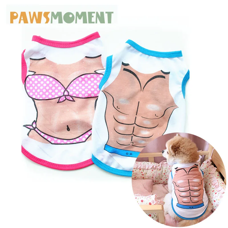 Muscle Bikini Pattern Chihuahua Summer Cool Vest Pet Dog Clothes for Small Dogs Pets Clothing Yorkshire Apparel Pug Costume
Muscle Bikini Pattern Chihuahua Summer Cool Vest Pet Dog Clothes for Small Dogs Pets Clothing Yorkshire Apparel Pug Costume