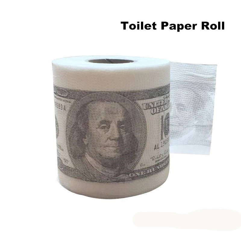 1 Roll Toilet Tissue One Hundred Dollar Bill Printed Toilet Paper America US Dollars Printed 105*30 mm Toilet Paper WC Paper
1 Roll Toilet Tissue One Hundred Dollar Bill Printed Toilet Paper America US Dollars Printed 105*30 mm Toilet Paper WC Paper