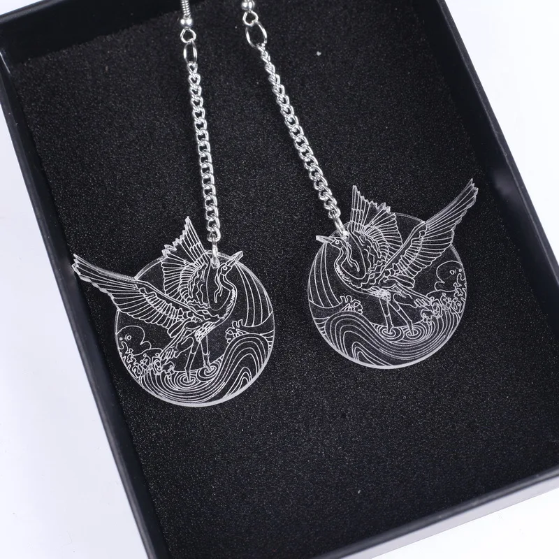 Fashion Personality Women Jewelry Acrylic Long Chain Transprent Cranes Pendant Earrings
Fashion Personality Women Jewelry Acrylic Long Chain Transprent Cranes Pendant Earrings