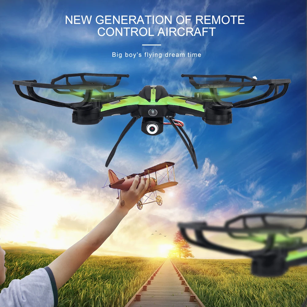 New WIFI Drone HD Camera 6 Channel 2.4G 6-Axis Remote Control Helicopter Quadcopter With 2MP HD Camera 360 Degree Eversion
New WIFI Drone HD Camera 6 Channel 2.4G 6-Axis Remote Control Helicopter Quadcopter With 2MP HD Camera 360 Degree Eversion