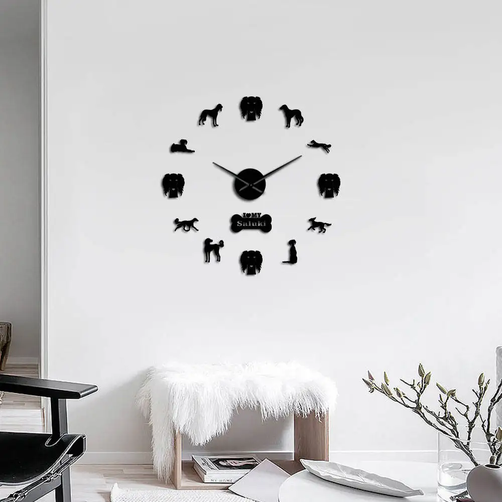 It's Not Dog Hair It's Saluki Glitter Modern Acrylic Simple DIY Wall Clock Saluki Dog Breed Mute Wall Clock Gift For Dog Lover
It's Not Dog Hair It's Saluki Glitter Modern Acrylic Simple DIY Wall Clock Saluki Dog Breed Mute Wall Clock Gift For Dog Lover