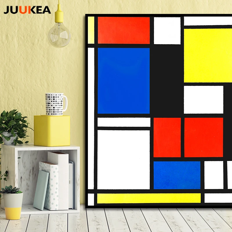Piet Cornelies Mondrian Classic Art Geometry Line Red Blue Yellow Composition Canvas Print Painting Poster Wall Decor Home Decor
Piet Cornelies Mondrian Classic Art Geometry Line Red Blue Yellow Composition Canvas Print Painting Poster Wall Decor Home Decor