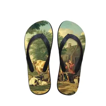 Simple Design Man Flip Flops Beach Anti-slip Sandals Casual Unisex Flat Anti-Slip Shoes Country Cow Painting Print Beach Shoes
Simple Design Man Flip Flops Beach Anti-slip Sandals Casual Unisex Flat Anti-Slip Shoes Country Cow Painting Print Beach Shoes
