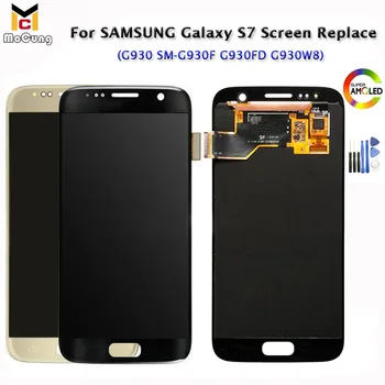 5.1" Super AMOLED For Samsung Galaxy S7 G930F G930FD G930W8 G930 LCD Display Digitizer Touch Screen Assembly G930V LCD +Tools
5.1" Super AMOLED For Samsung Galaxy S7 G930F G930FD G930W8 G930 LCD Display Digitizer Touch Screen Assembly G930V LCD +Tools