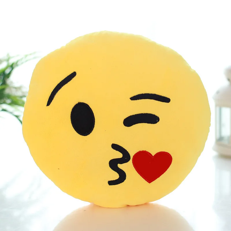 Image Bedding Outlet Cute Emoji Cushion Home Smiley Face Pillow Stuffed Toy Soft Plush Emotion Home Decor Sofa Bed Throw Soft Stuffed